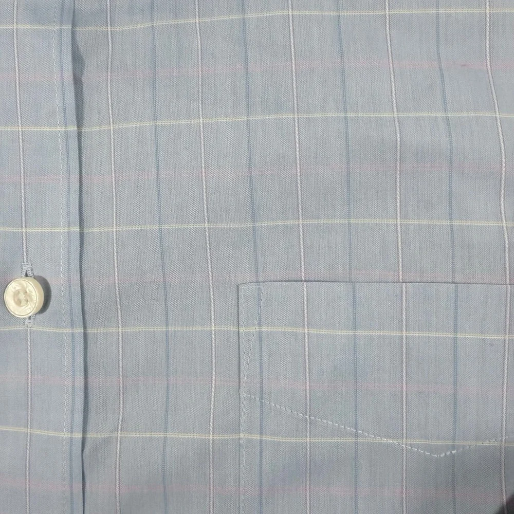 UNTUCKit Button‎ Down Mens XXL Blue Charly WF Relaxed Fit Windowpane